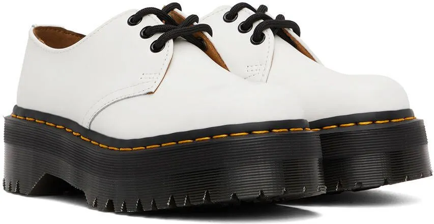 Dr. Martens White Smooth 1461 Platform Oxfords