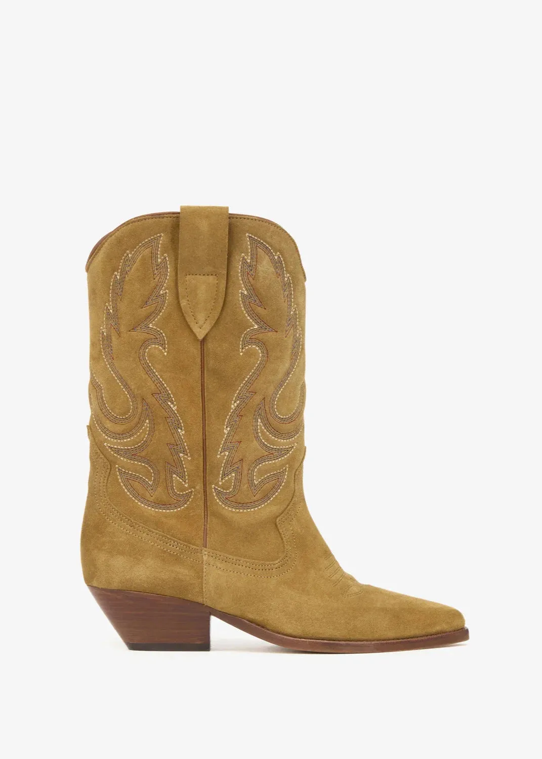 DUERTO STUDDED SUEDE COWBOY BOOTS