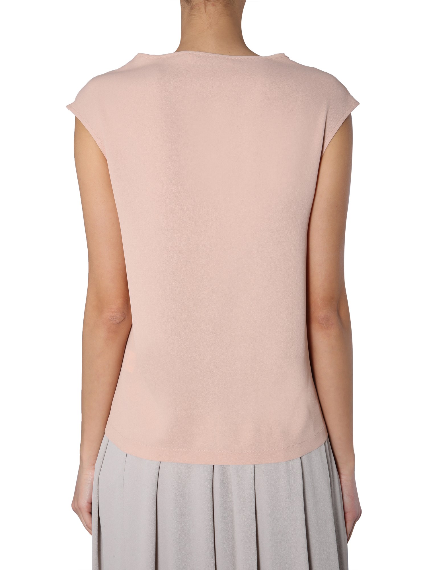 FABIANA FILIPPI    DESERT SILK TOP WITH SEQUINED DETAIL