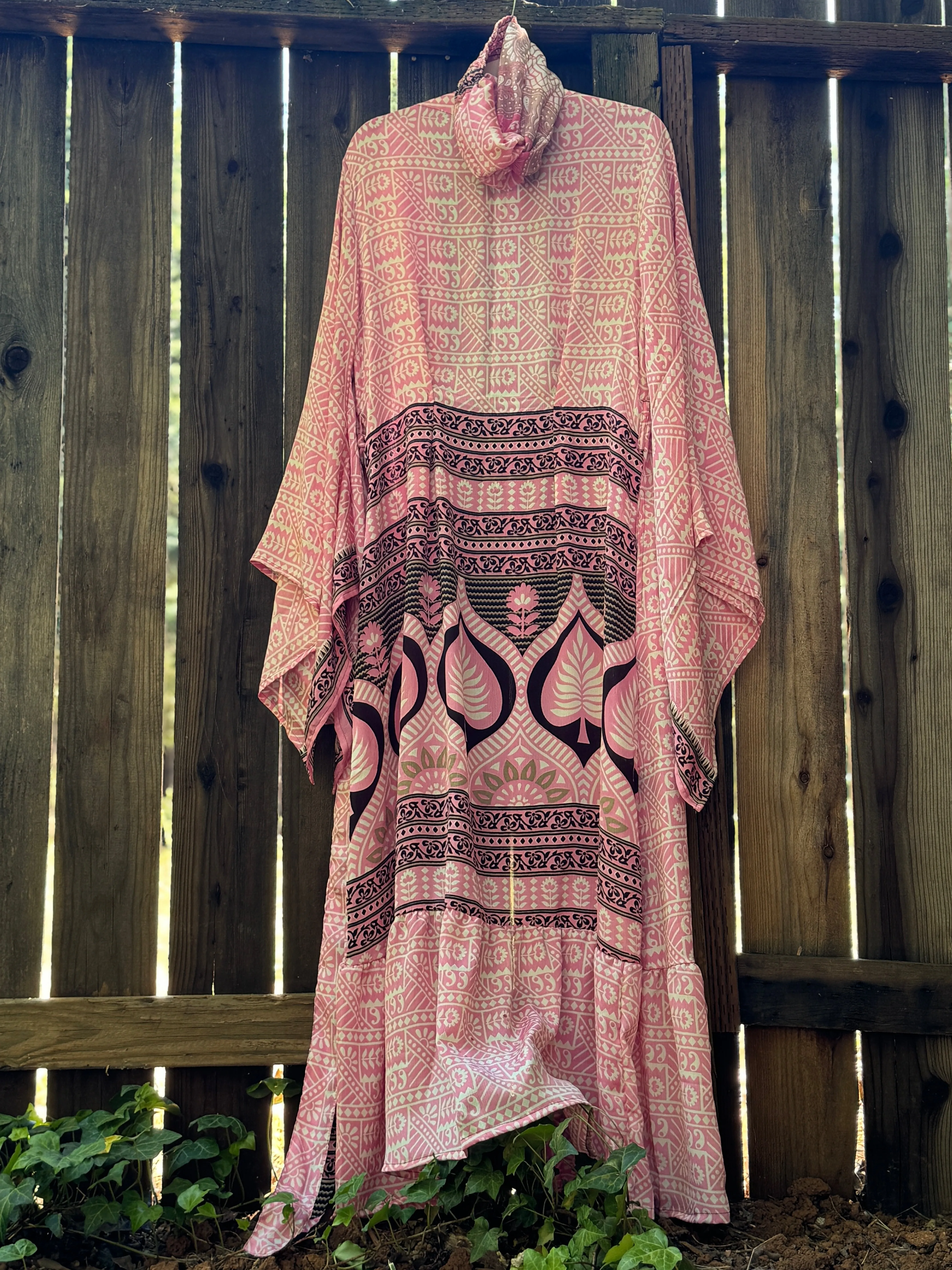 Femme Kimono - Pink Peony - XL