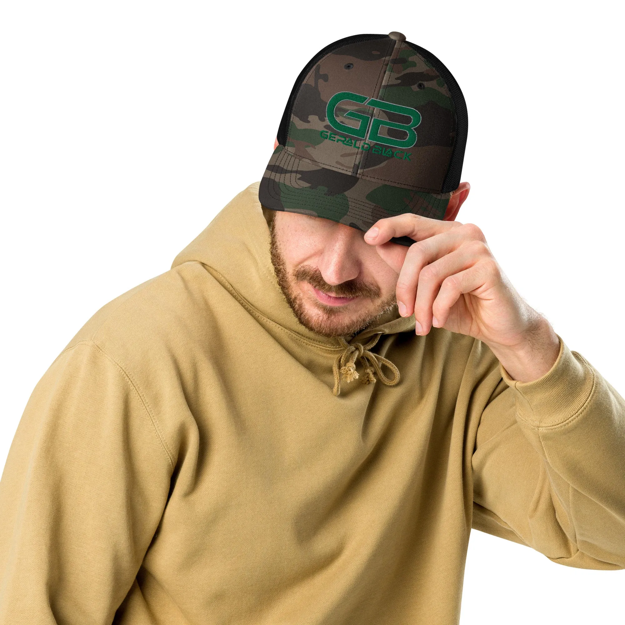 Gerald Black Camouflage Trucker Hat