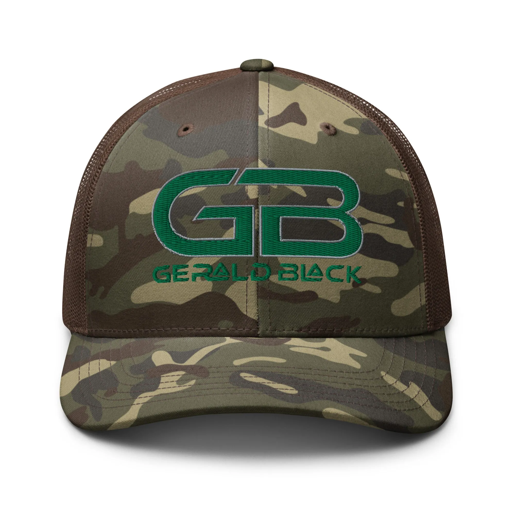 Gerald Black Camouflage Trucker Hat