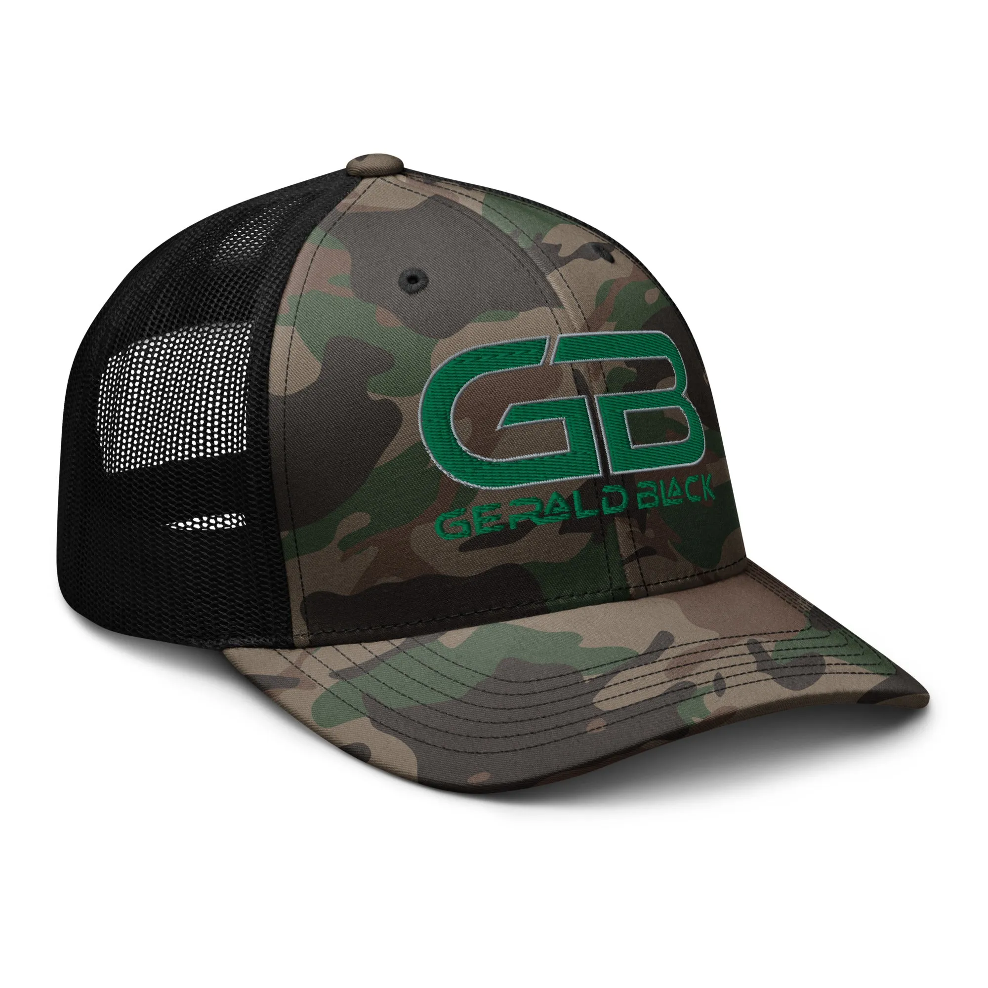 Gerald Black Camouflage Trucker Hat