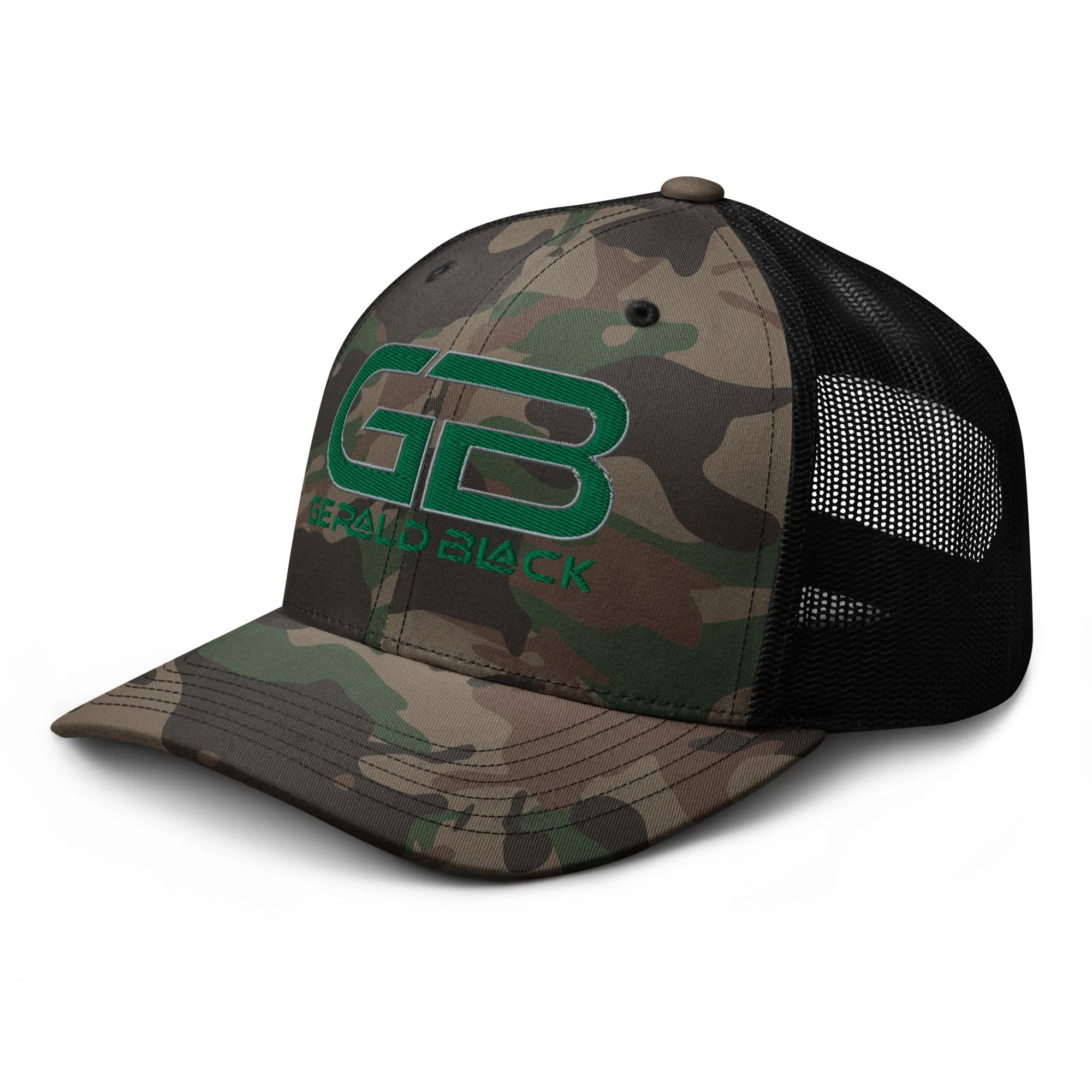 Gerald Black Camouflage Trucker Hat