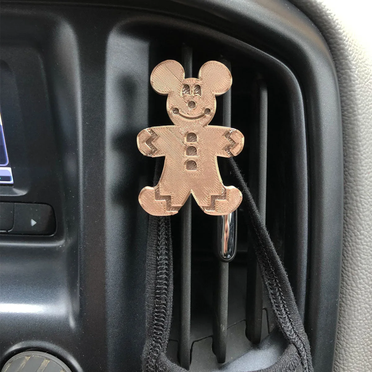 Gingerbread Mouse Car Character Clip - Vent Decor / Holder - CLEARANCE