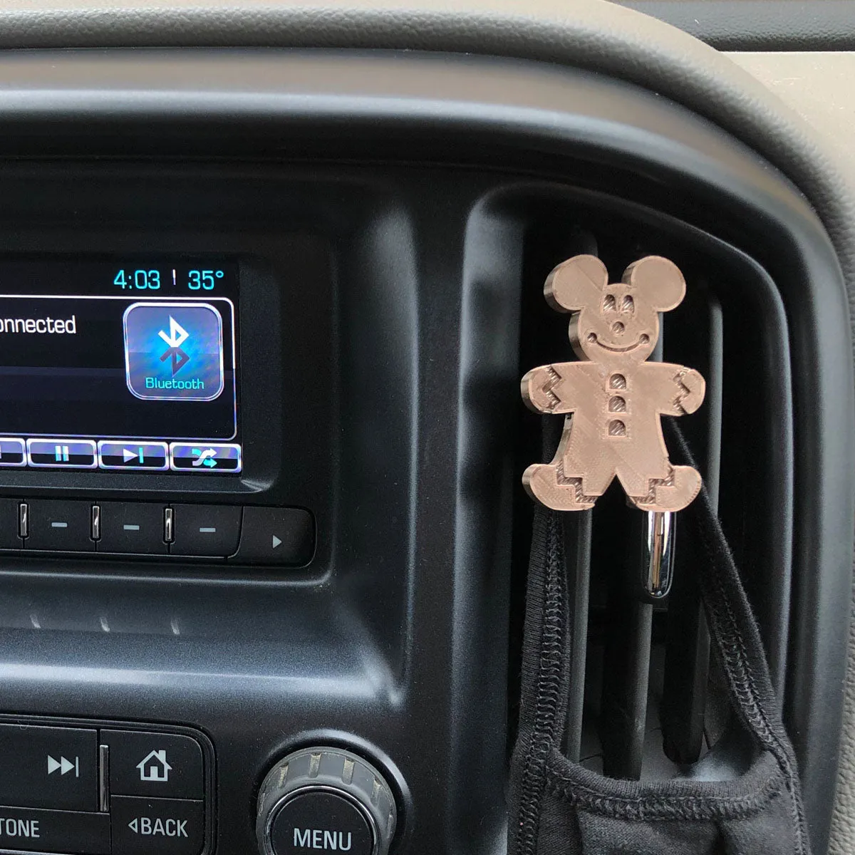 Gingerbread Mouse Car Character Clip - Vent Decor / Holder - CLEARANCE