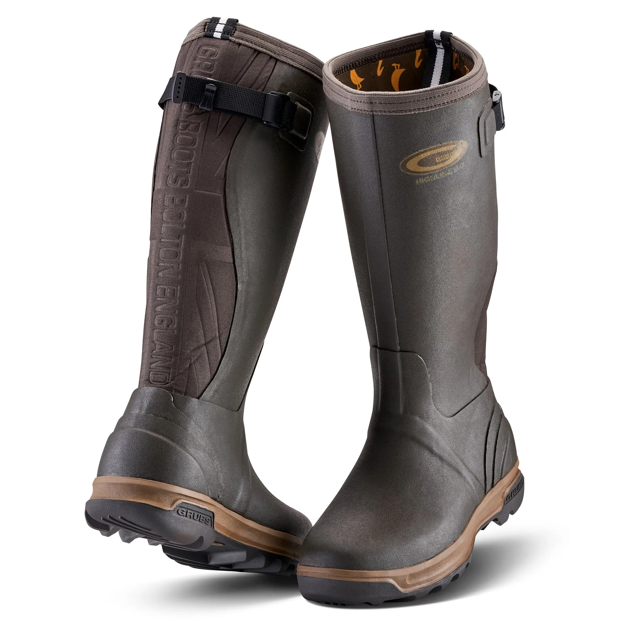 Grubs Boots Highline Unisex Wellies - Brown