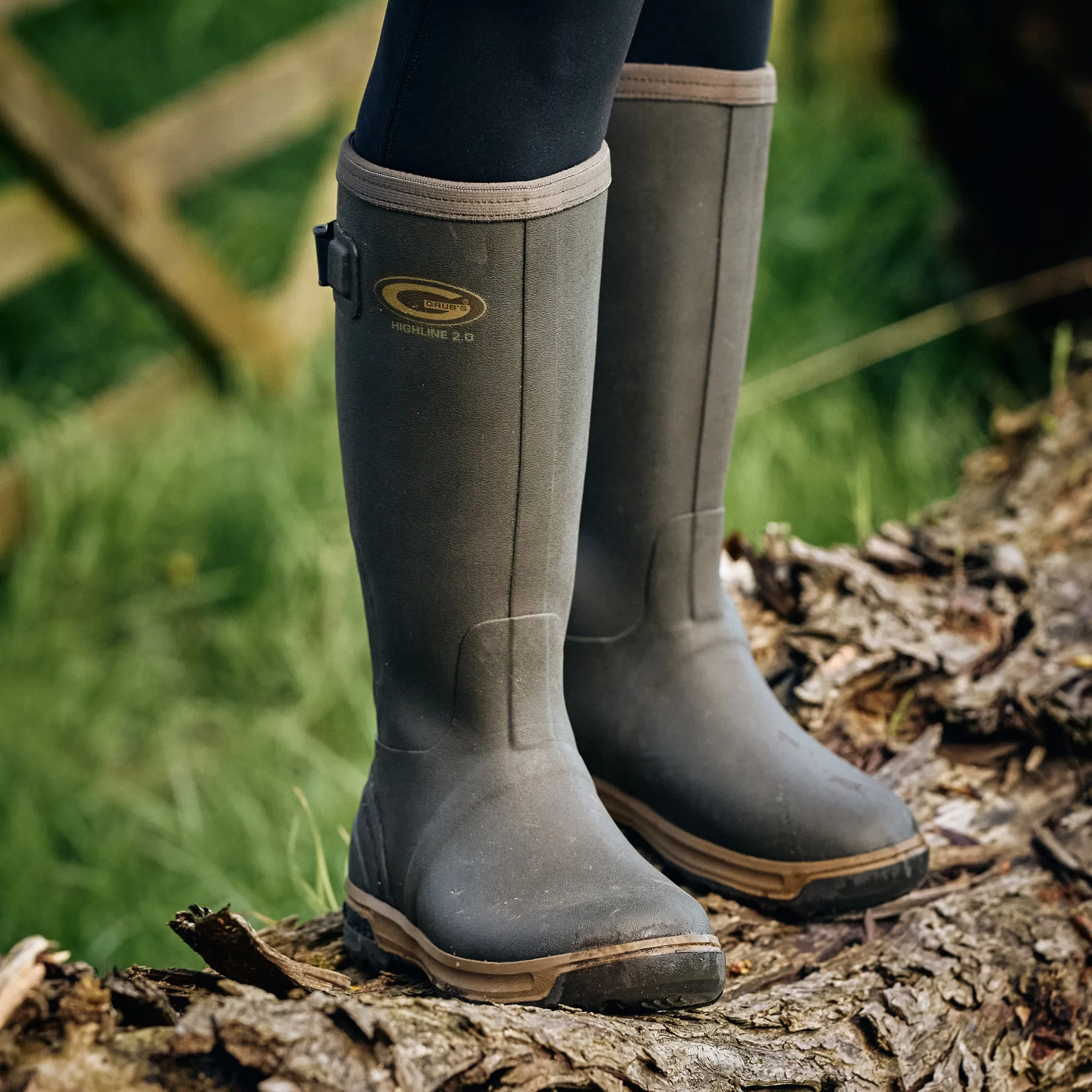 Grubs Boots Highline Unisex Wellies - Brown