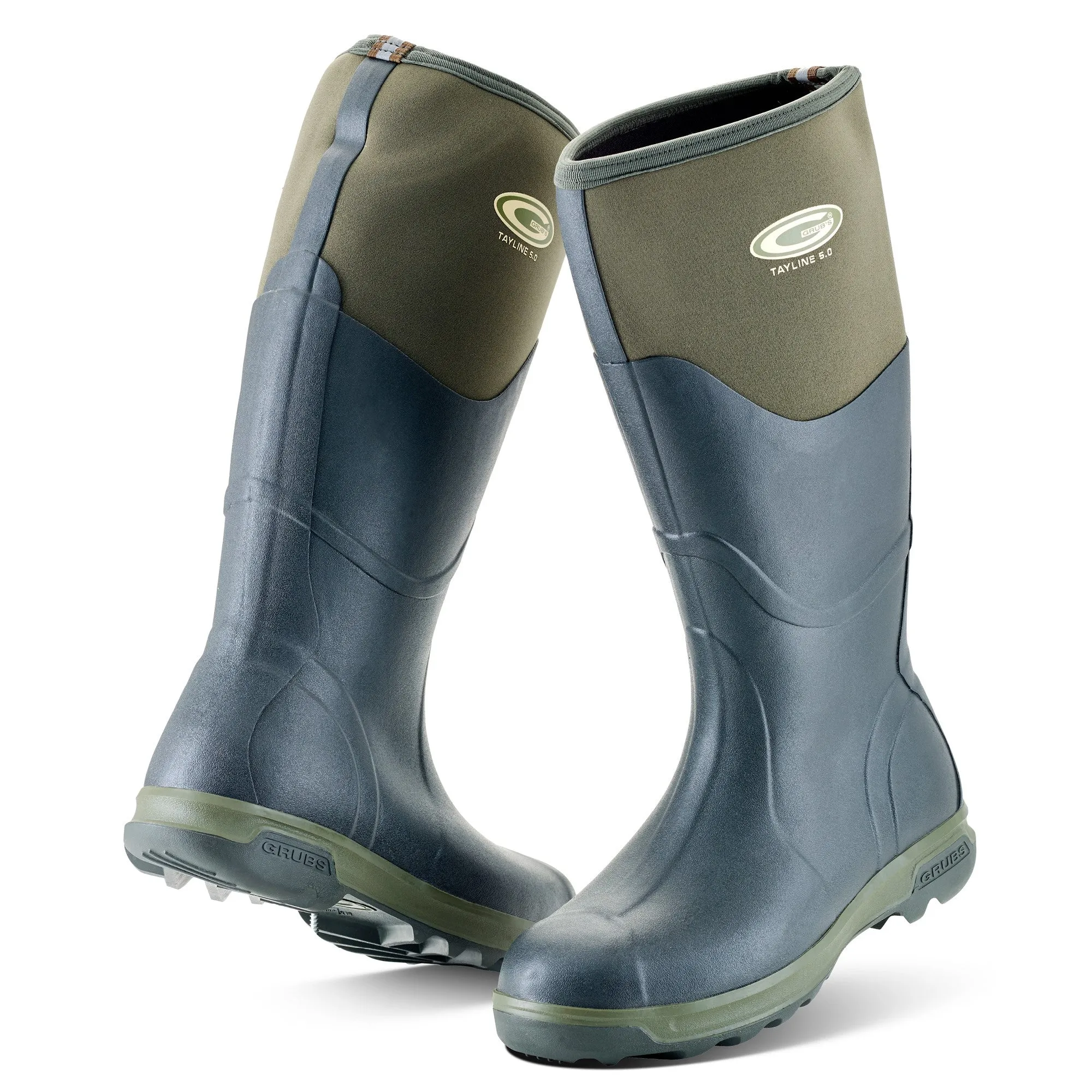 Grubs Boots Tayline Wellies Mens - Green