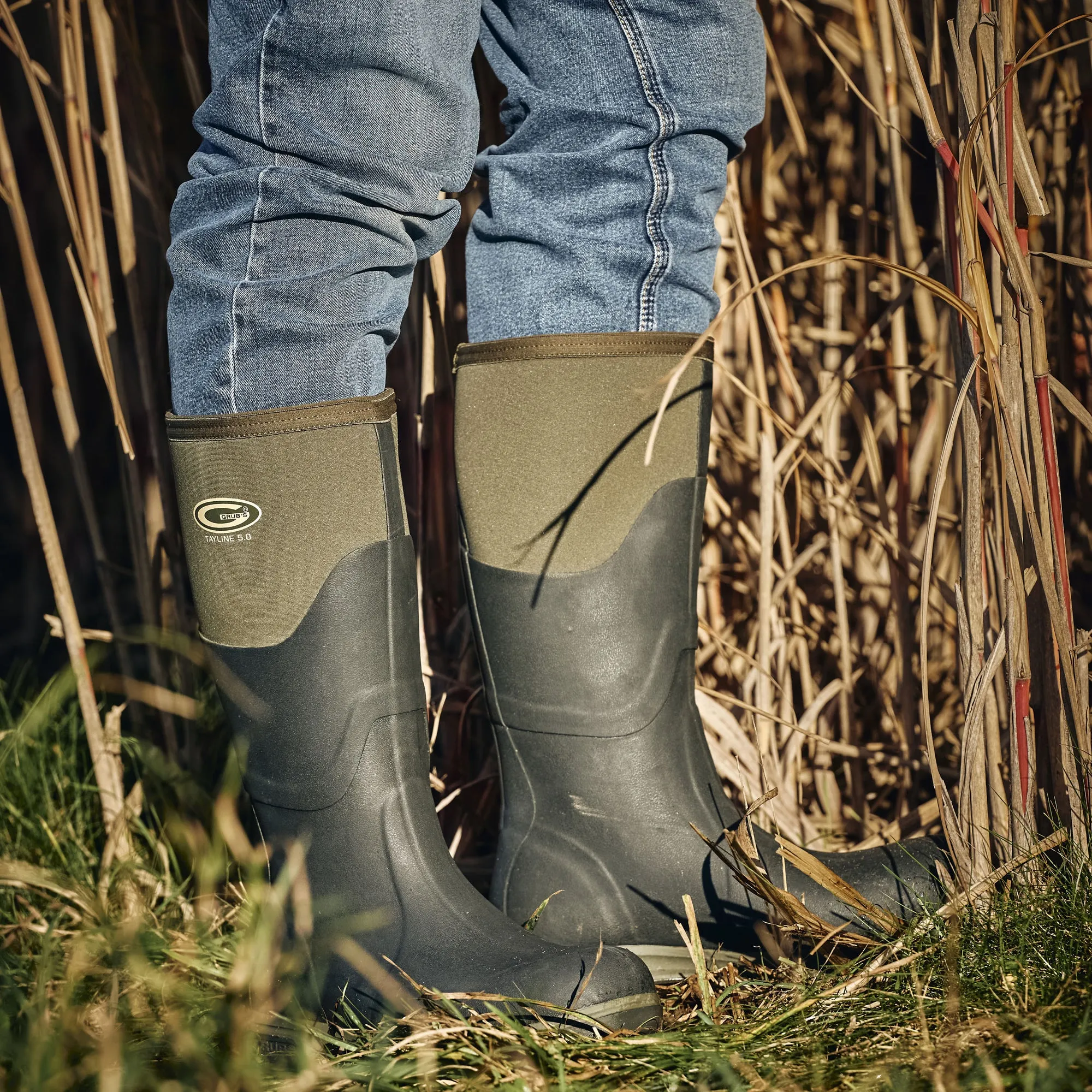 Grubs Boots Tayline Wellies Mens - Green