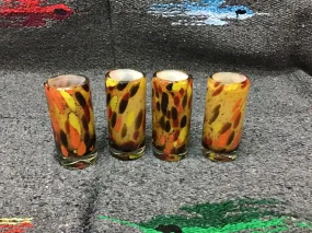 Hand Blown Shot Glass in Desert style