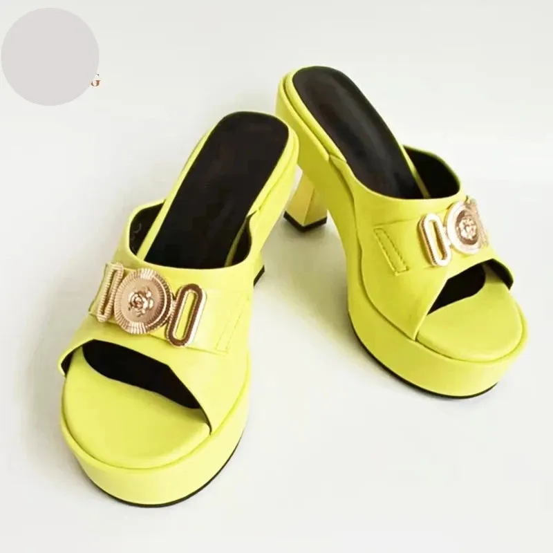 High Heels Platform Pumps Open Toe Summer Shoes Sandals