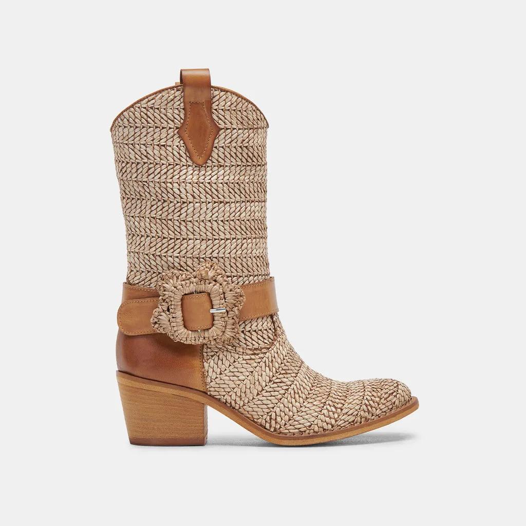 HOSS BOOTS BROWN MULTI RAFFIA– Dolce Vita 6967323295810