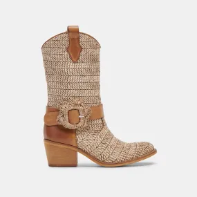 HOSS BOOTS BROWN MULTI RAFFIA– Dolce Vita 6967323295810