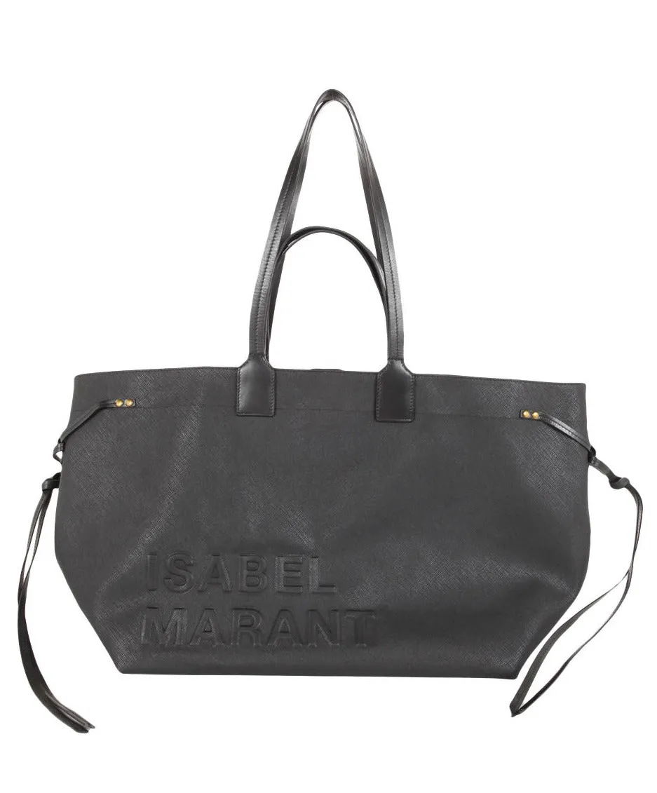 Isabel Marant Wydra Logo Embossed Tote Bag