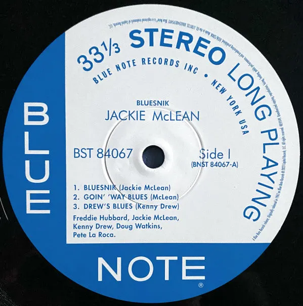 Jackie McLean ~ Bluesnik