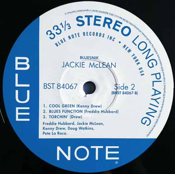 Jackie McLean ~ Bluesnik