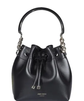 Jimmy Choo Bon Bon Logo Detailed Bucket Bag