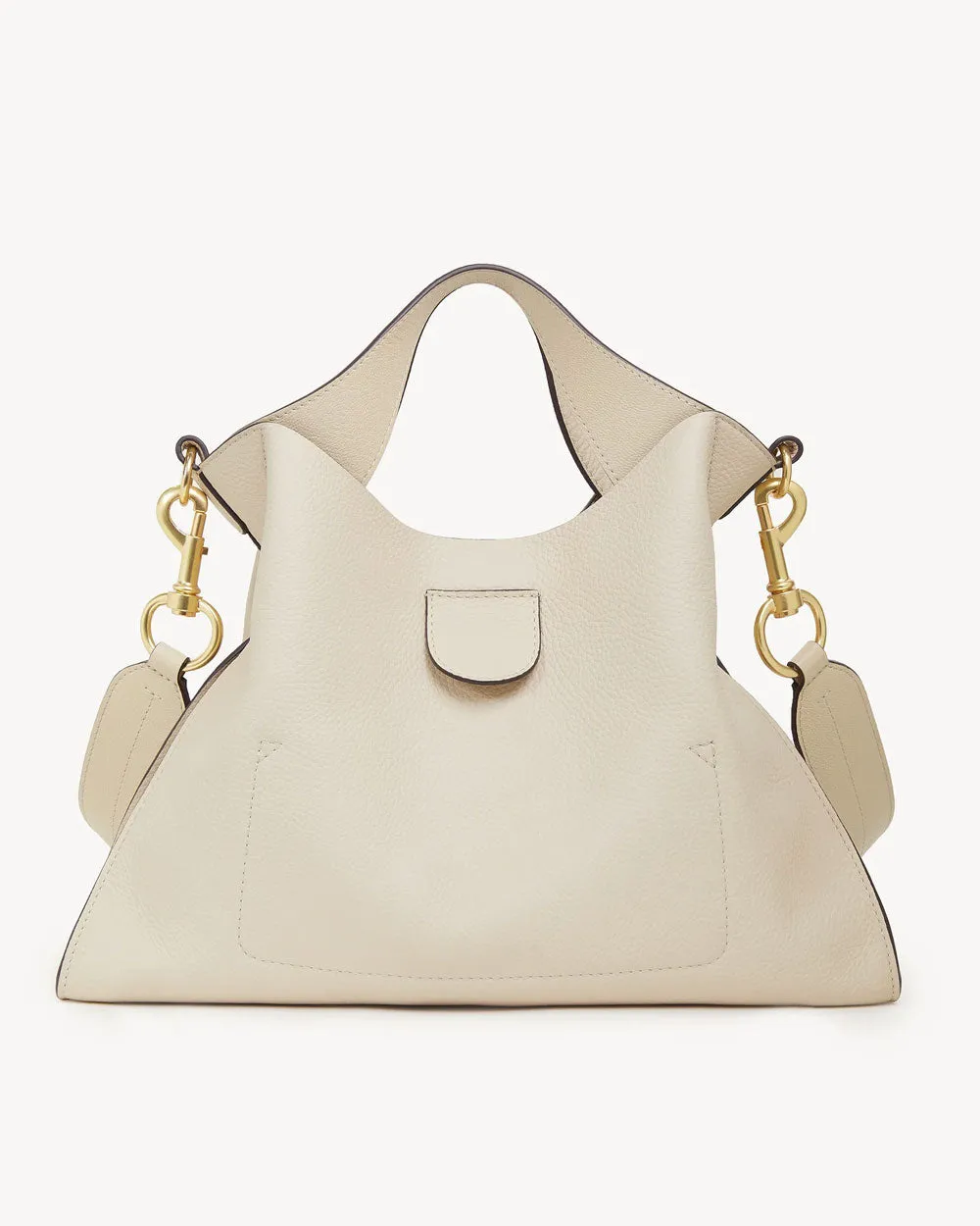 Joan Top Handle Bag in Cement Beige