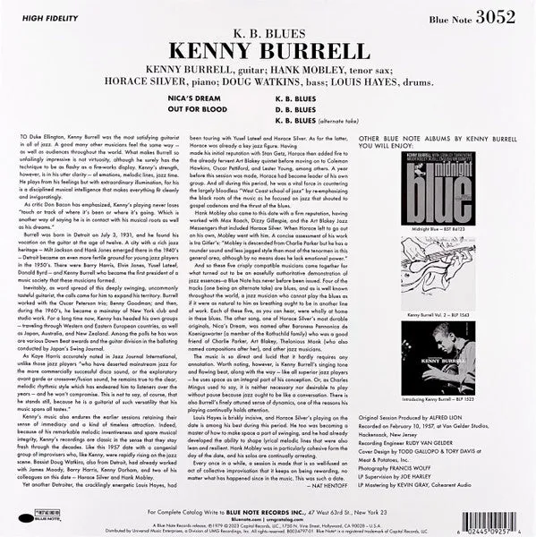 Kenny Burrell ~ K. B. Blues