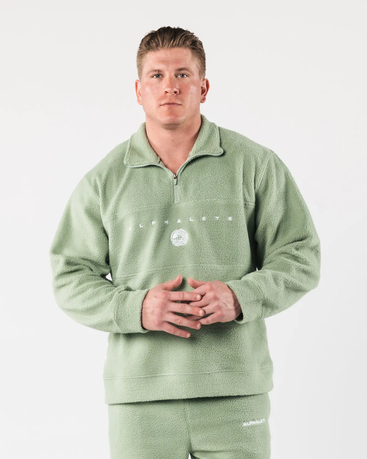 King Quarter Zip - Sage