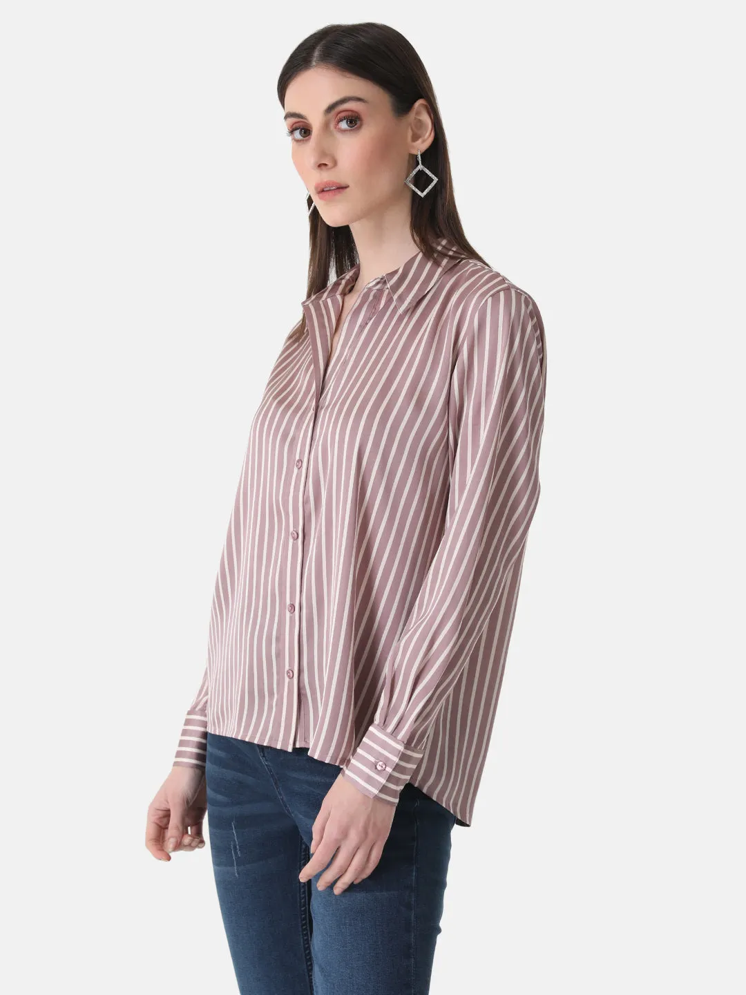 Loose Fit Satin Shirt