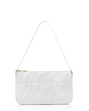 Loubila Embossed Shoulder Bag in White