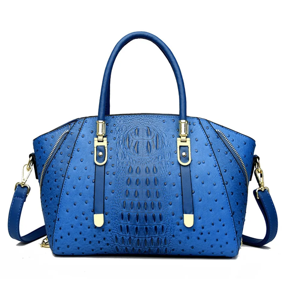 Luxury Top-handle Alligator Pattern Shoulder Crossbody Handbags for Women