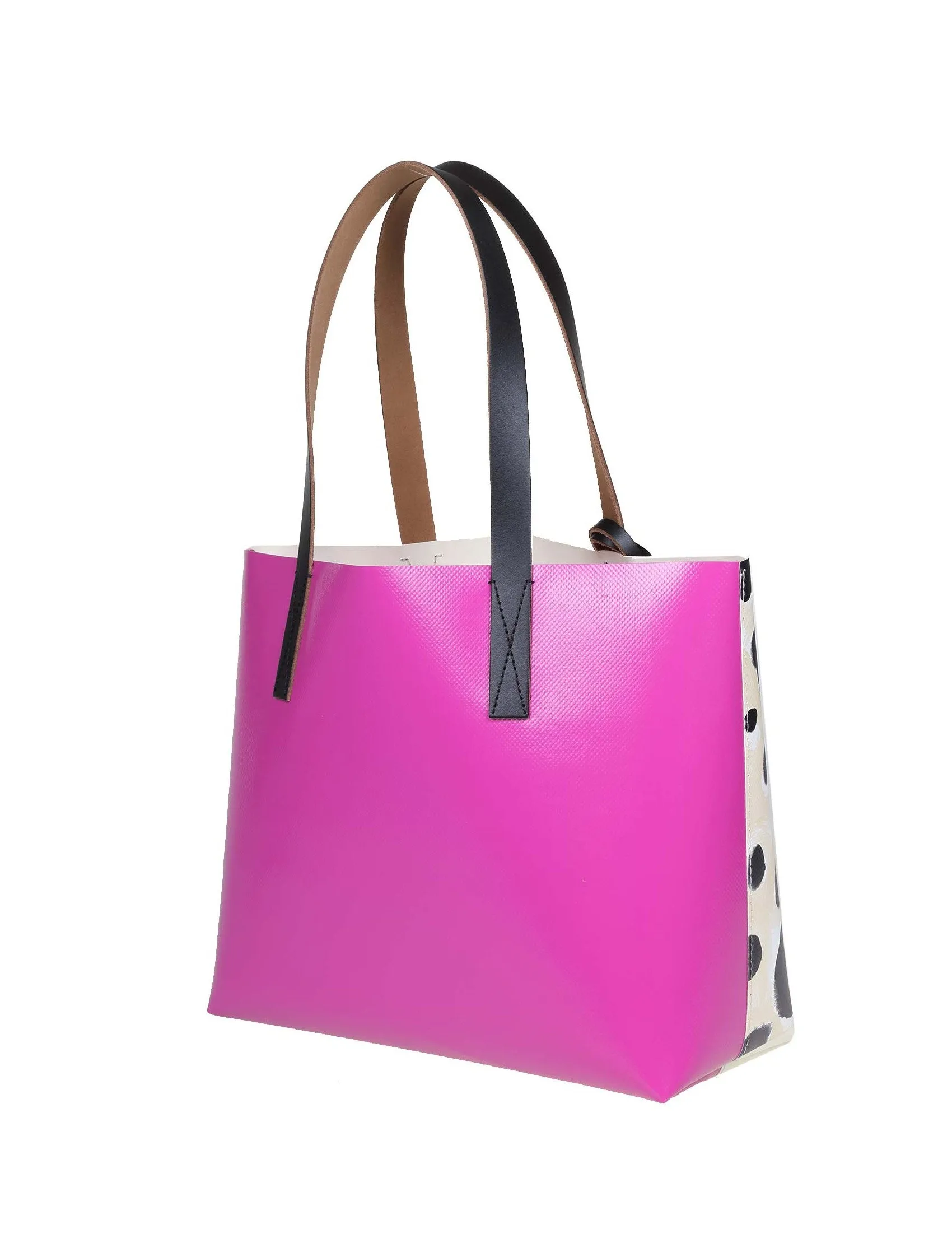 Marni Medium Painterly-Printed Open Top Tote Bag