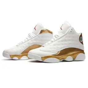 Men's Jordan 13 Dmp Basketball Shoes - White Gold