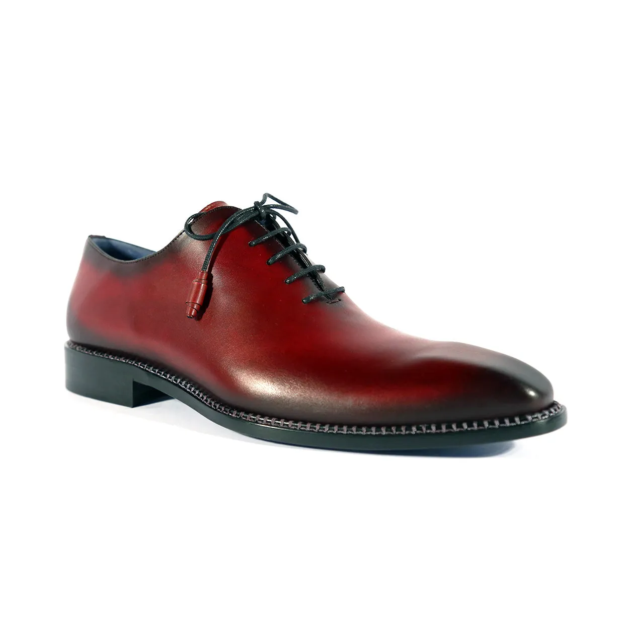 Mezlan Enterprise 9744 Men's Shoes Burgundy Calf-Skin Leather Wholecut Oxfords (MZS3561)