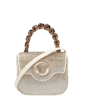 Mini Crystal La Medusa Bag in Ivory