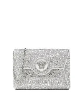 Mini Medusa Top Handle Bag in Optic White