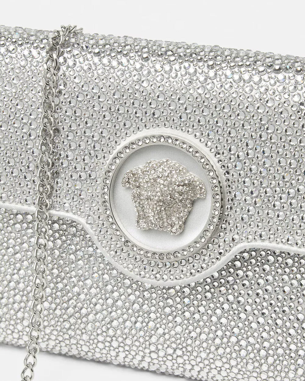 Mini Medusa Top Handle Bag in Optic White