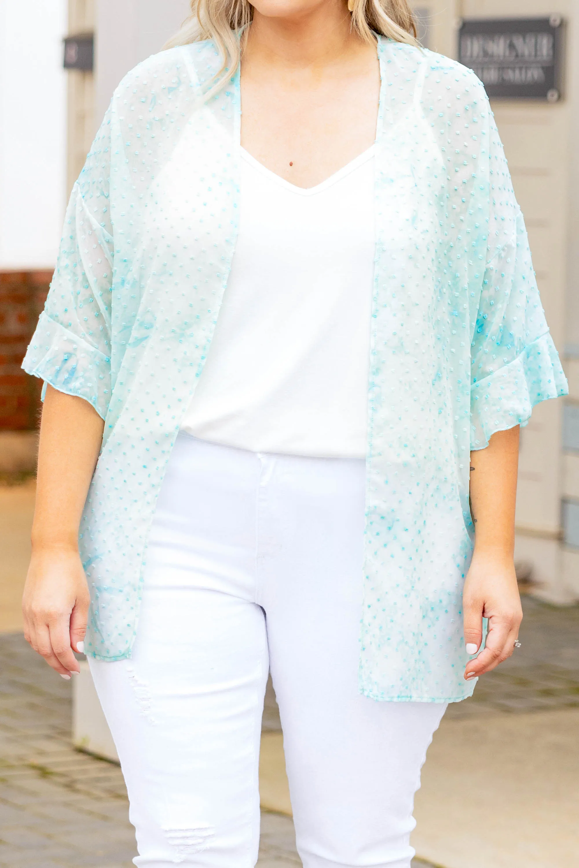 My Time Right Now Kimono, Mint