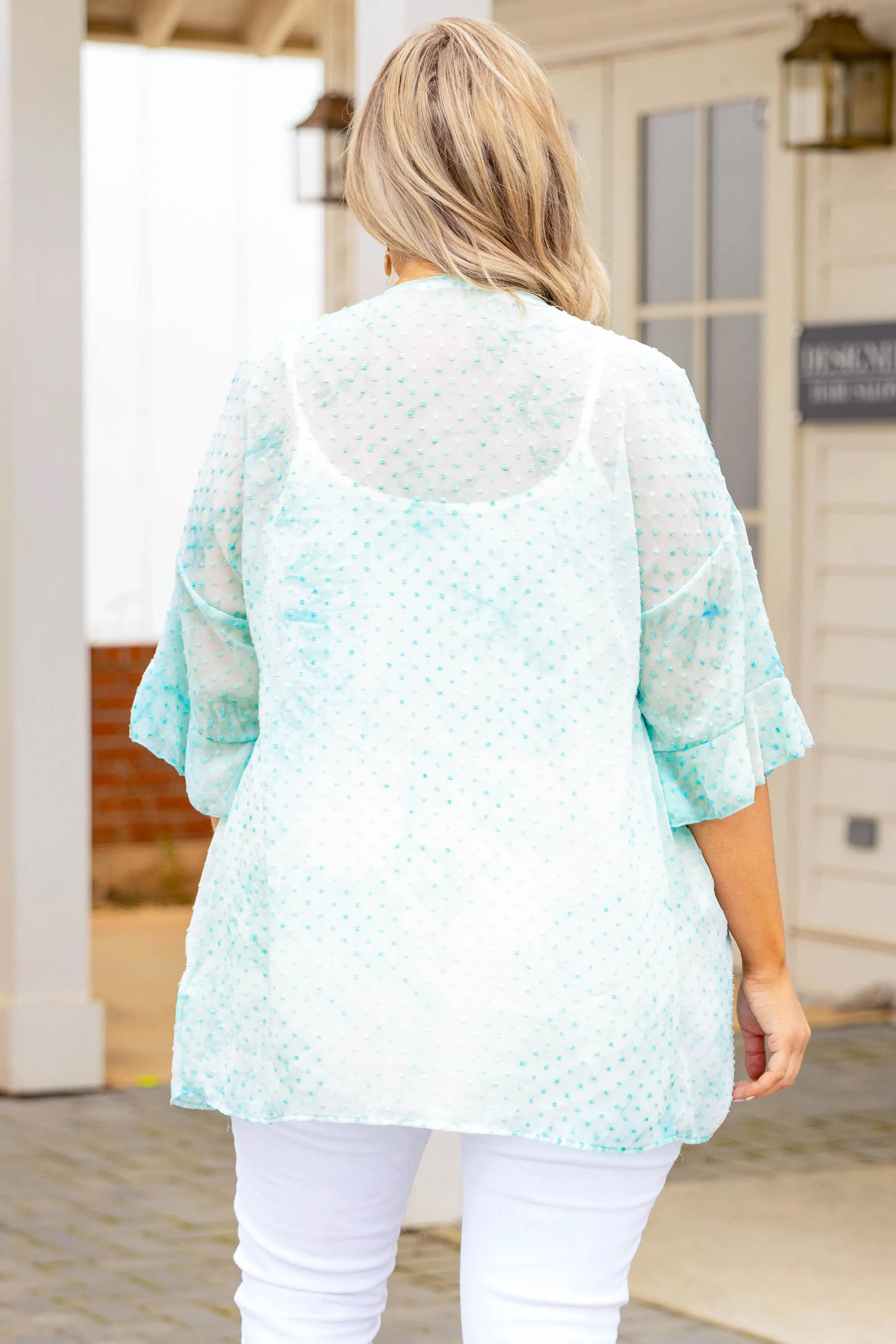 My Time Right Now Kimono, Mint