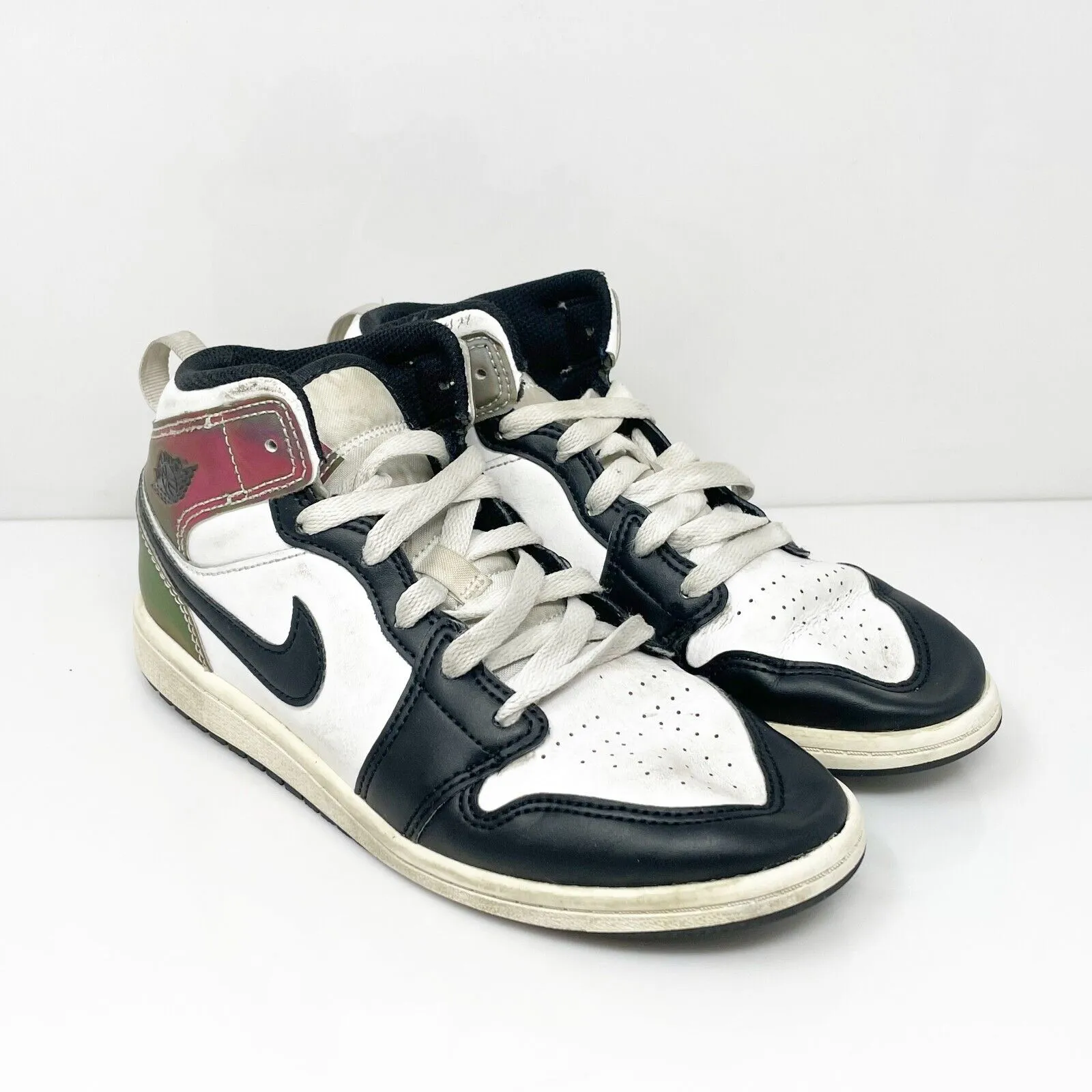 Nike Boys Air Jordan 1 Mid DM7803-100 White Basketball Shoes Sneakers Size 3Y