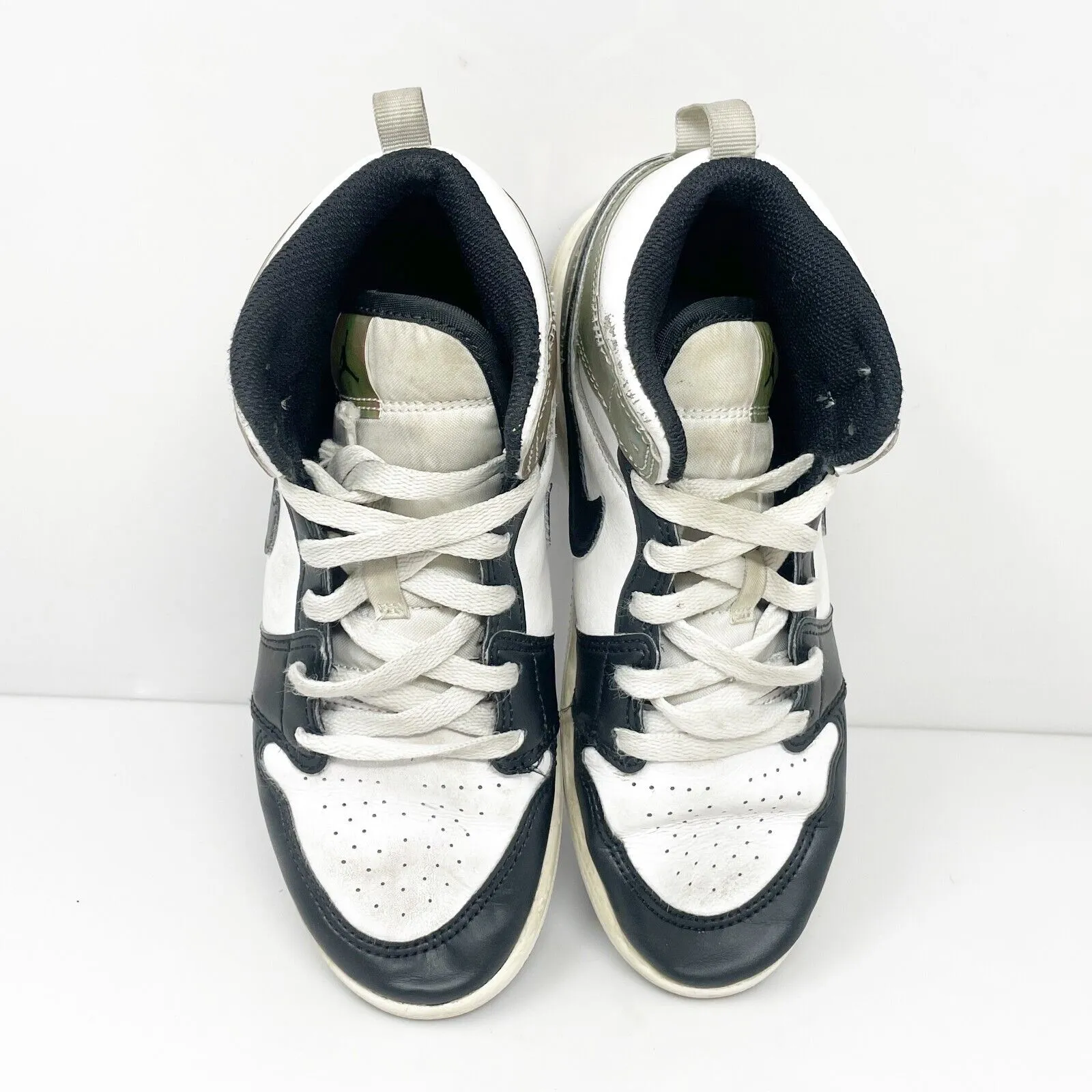 Nike Boys Air Jordan 1 Mid DM7803-100 White Basketball Shoes Sneakers Size 3Y