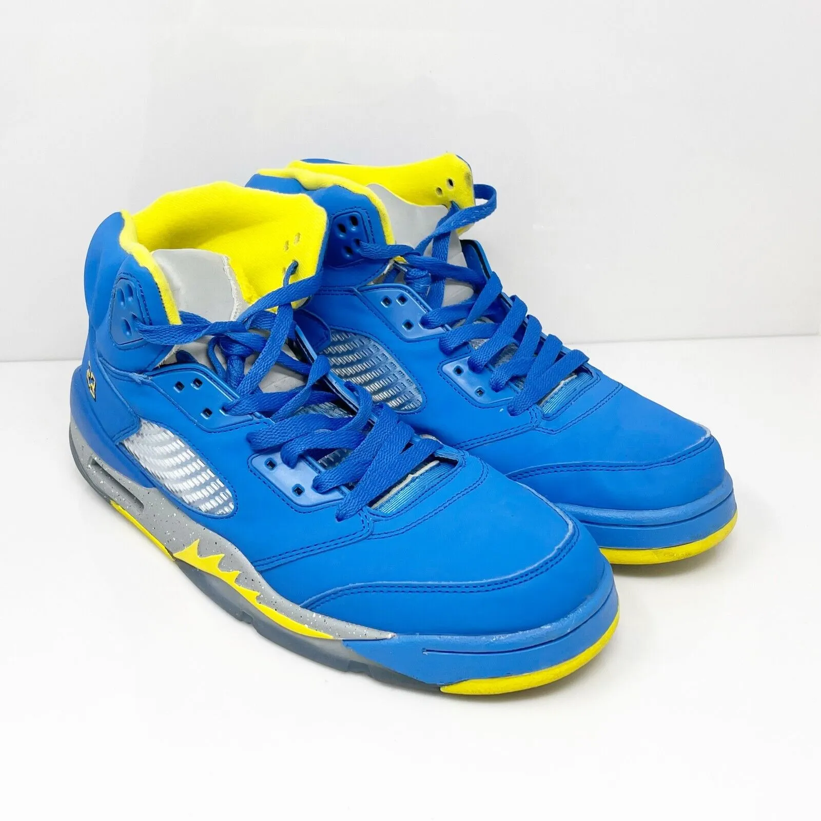 Nike Mens Air Jordan 5 Retro CD2720-400 Blue Basketball Shoes Sneakers Size 13