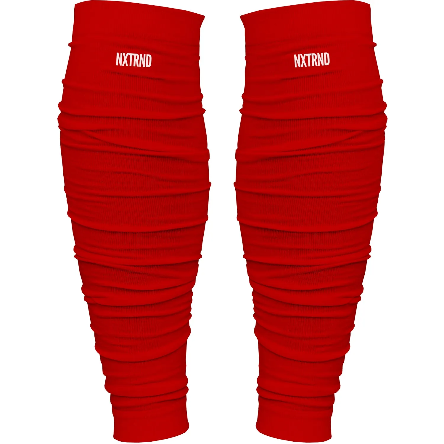 NXTRND Scrunch Football Leg Sleeves Red