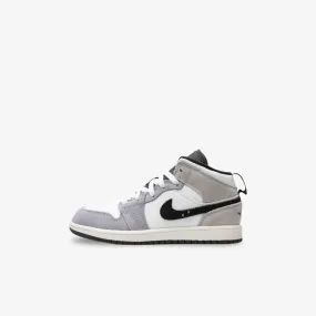 (PS) Air Jordan 1 Mid SE Craft 'Cement Grey / Black' (2023) FD9090-002