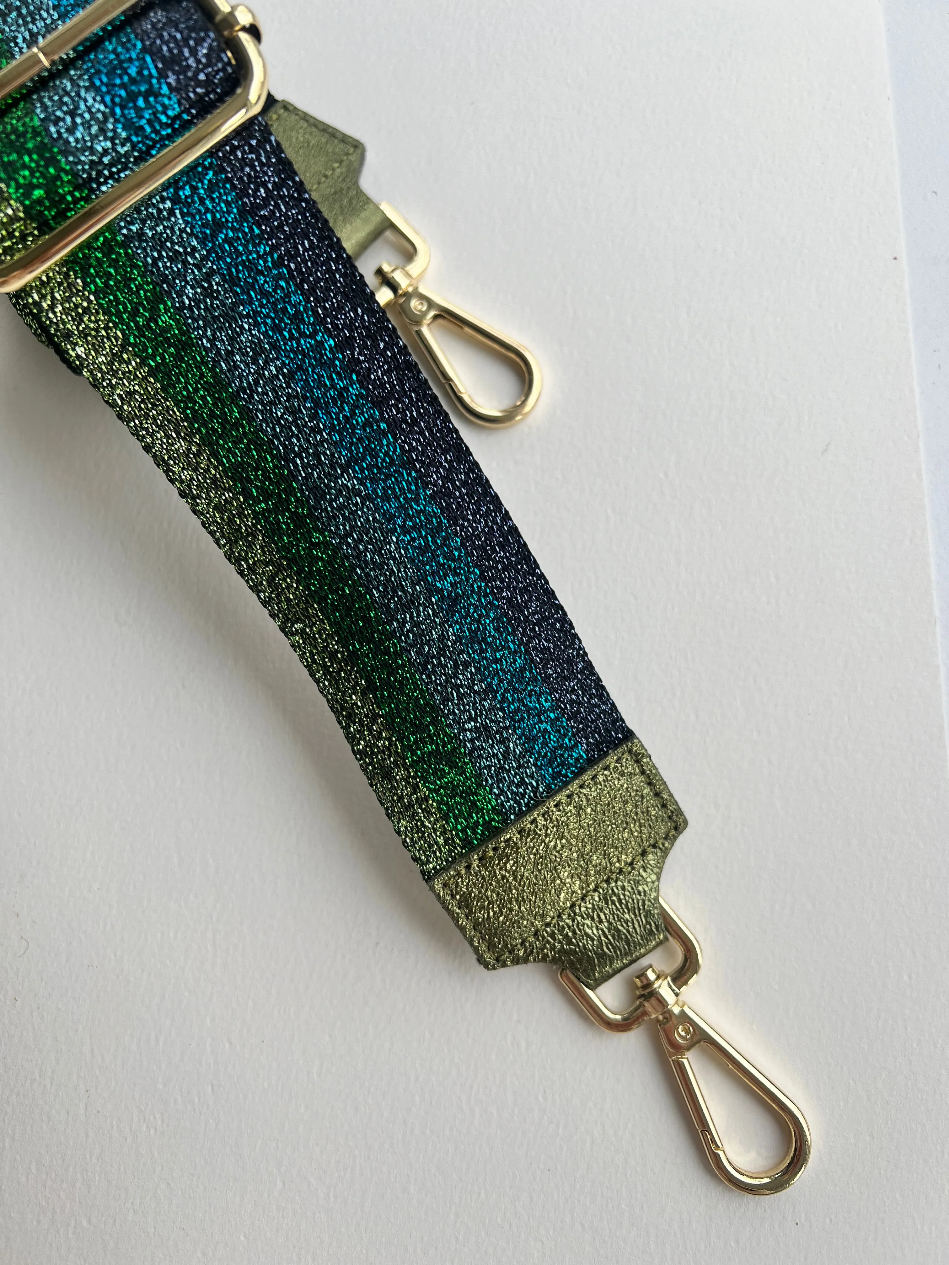 Purse Strap | Metallic Stripes