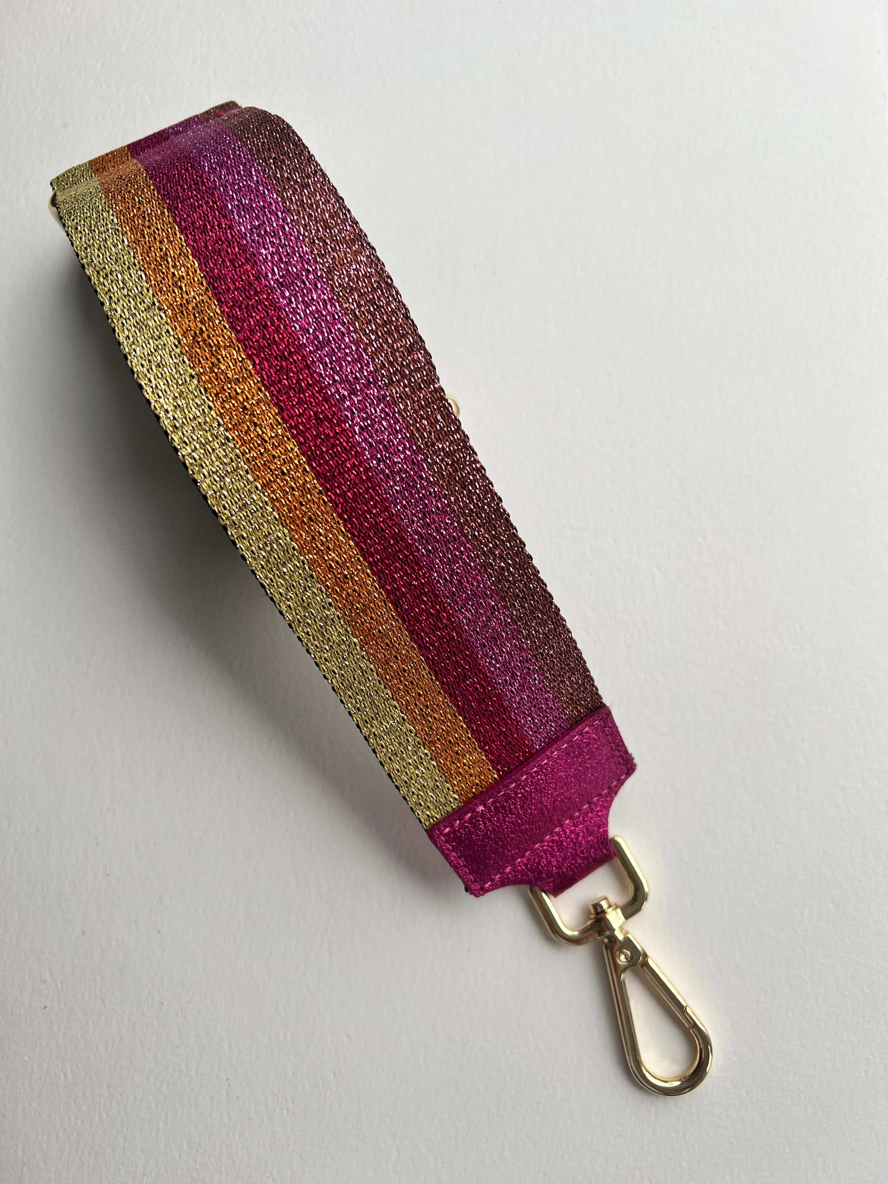 Purse Strap | Metallic Stripes