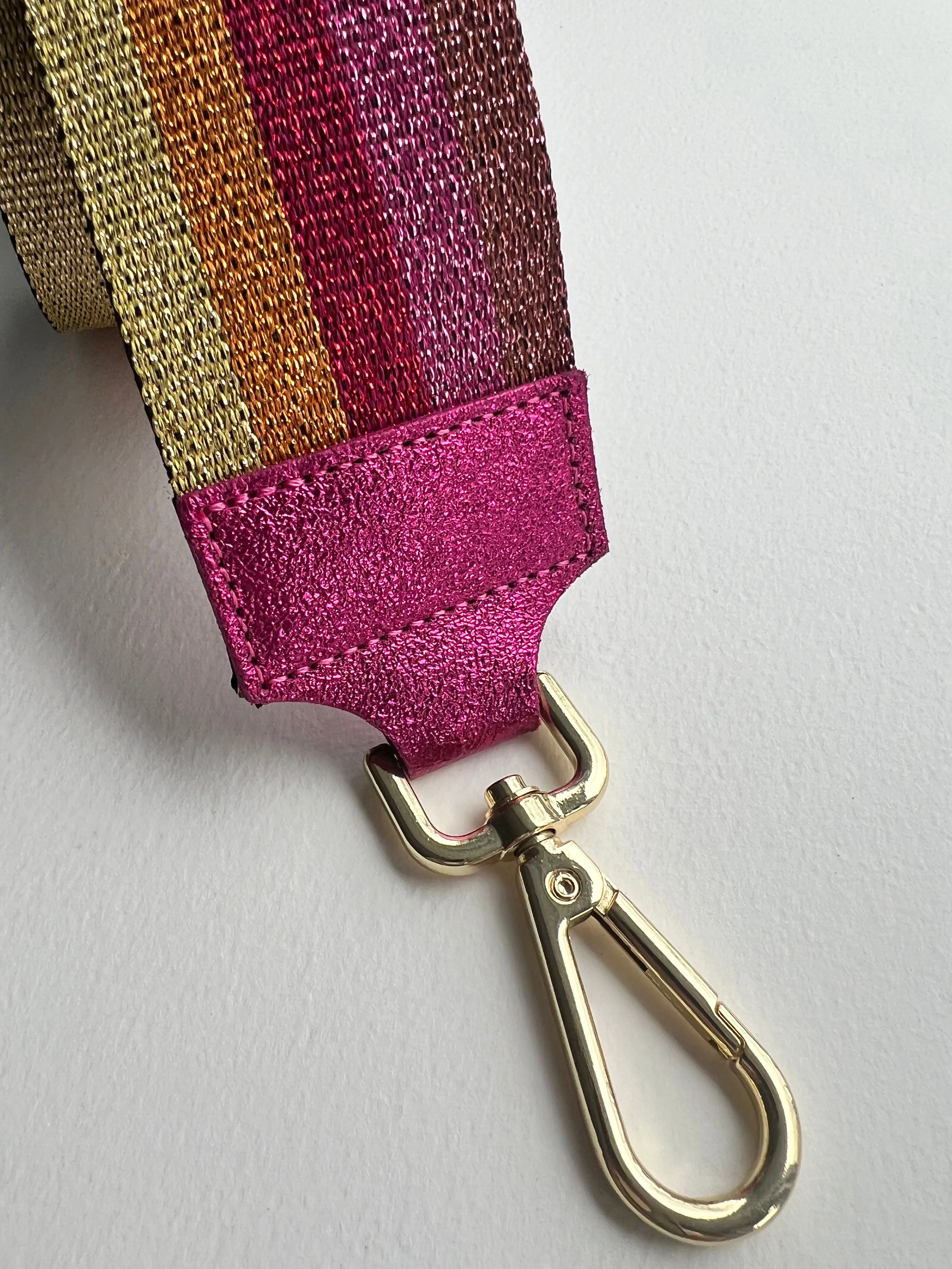 Purse Strap | Metallic Stripes