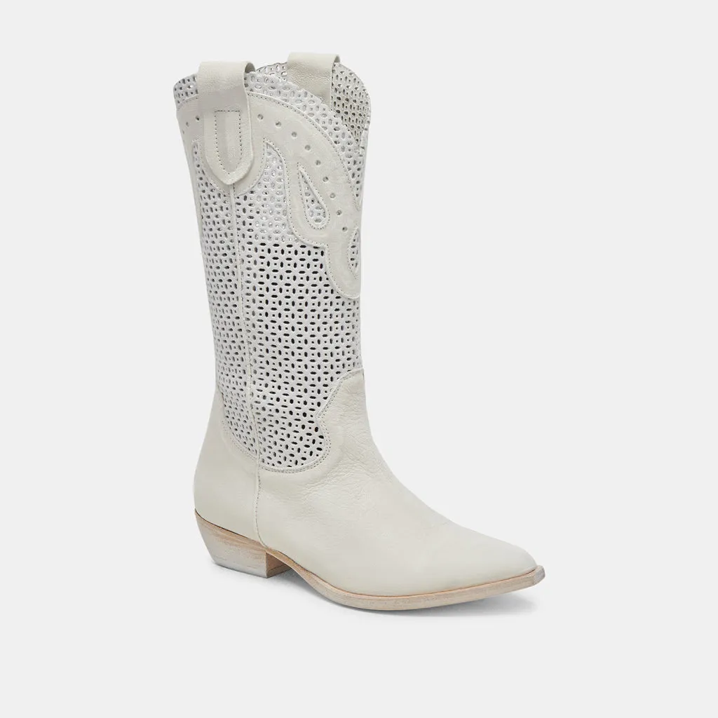 RANCH BOOTS IVORY LEATHER– Dolce Vita 6967323721794