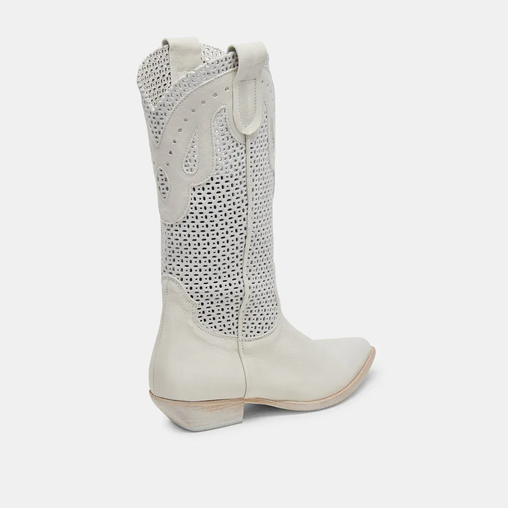 RANCH BOOTS IVORY LEATHER– Dolce Vita 6967323721794