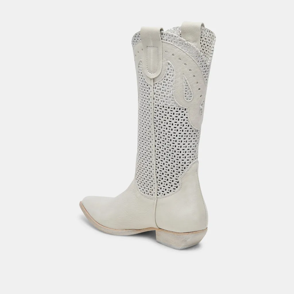 RANCH BOOTS IVORY LEATHER– Dolce Vita 6967323721794