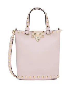 Rockstud Hobo Crossbody in Rose Quartz