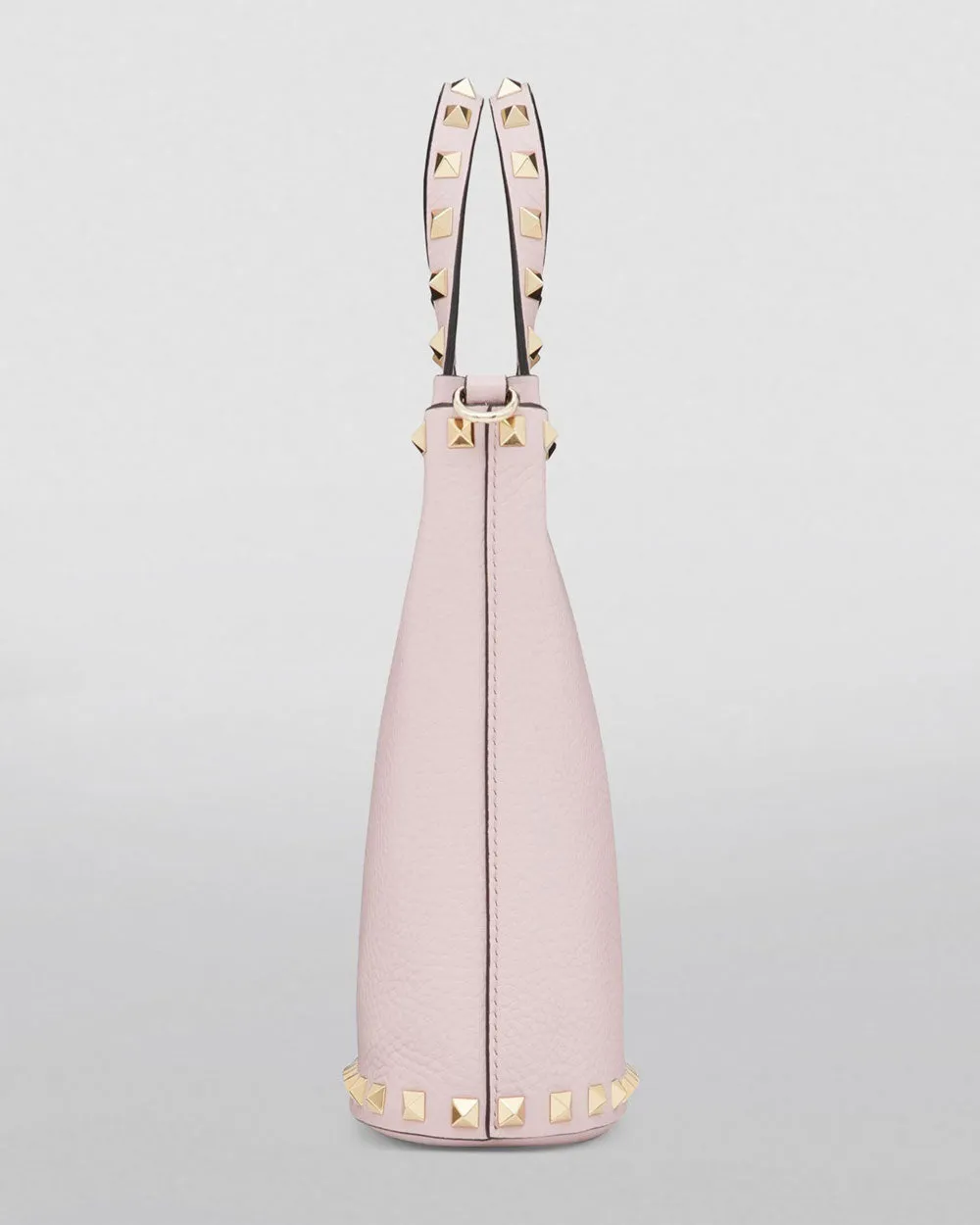 Rockstud Hobo Crossbody in Rose Quartz