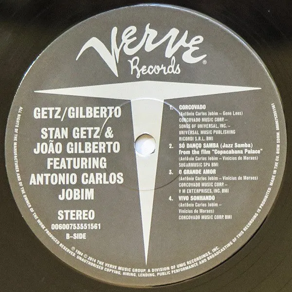 Stan Getz / Joao Gilberto Featuring Antonio Carlos Jobim ~ Getz / Gilberto